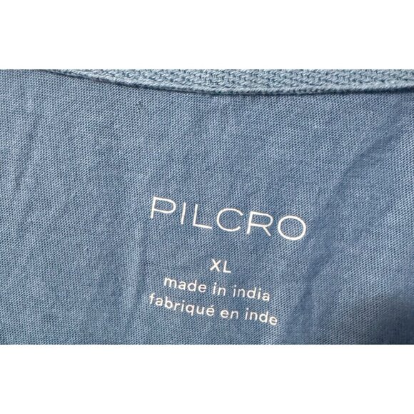 Pilcro Blue Sleeveless Tunic Top Ruffle Hem Button Detail Casual Comfy Women XL‎ - Picture 4 of 5